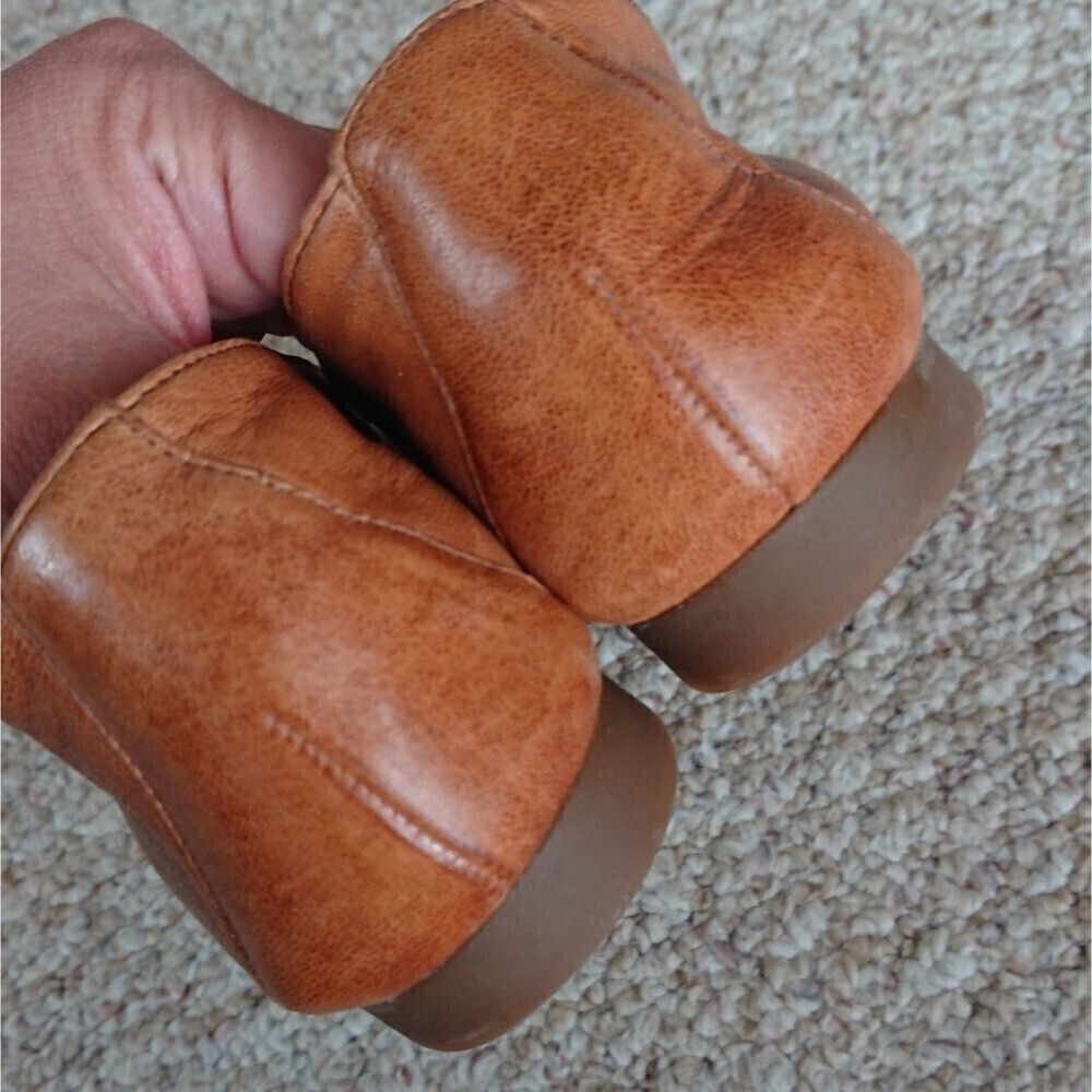 Paul Green Brown Leather classic Loafers with Chain Detail size 7 - Picture 11 of 12
